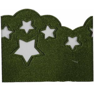 Scatter Star Satin Ribbon Col; Cypress