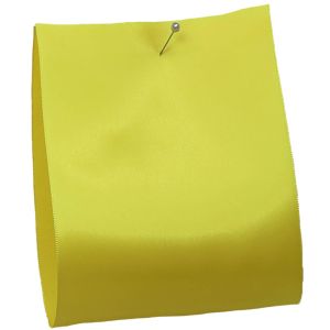 100mm x 50m Single Satin Wide Ribbon  col; Yellow