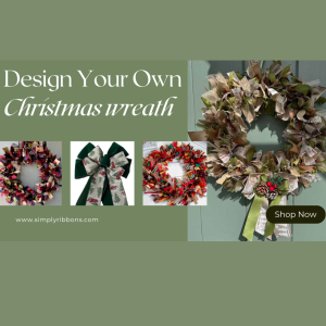 Design Your Own Christmas Ribbon Wreath Kit