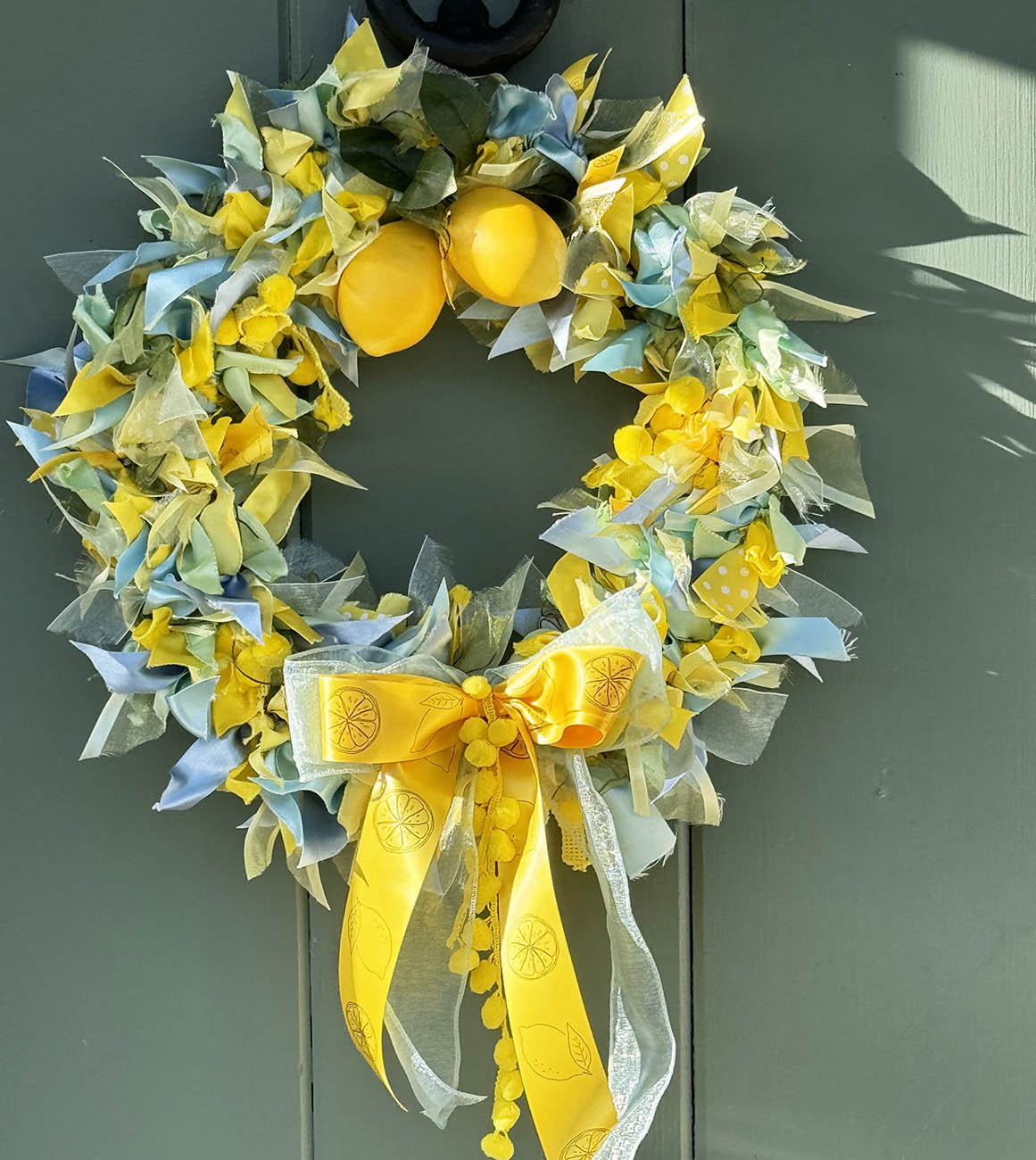 Lemon Themed Ribbon Wreath Kit